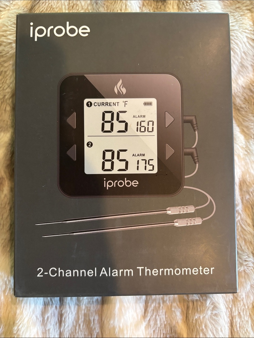 iprobe 2-Channel Alarm Cooking Thermometer - Food grade stainless steel